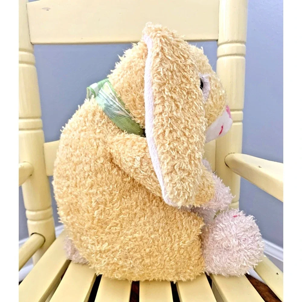 Plush Bunny Yellow White Rabbit Easter Dan Dee Collector's Choice Floppy Ears